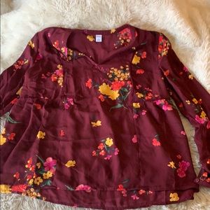 Old navy floral blouse